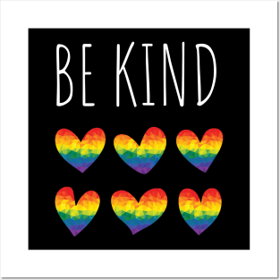 LGBTQ | Be Kind | Pride Gift | Rainbow Gift | LGBTQ Ally | LGBTQ Gift Idea | Love Is Love | Human Posters and Art